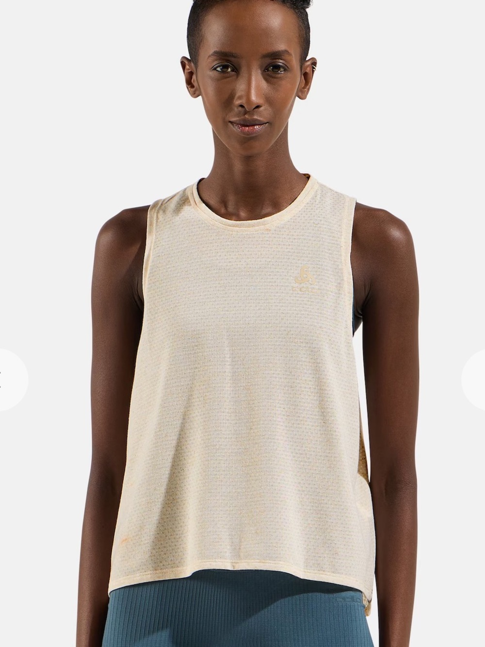 Odlo ESSENTIAL LINENCOOL RUNNING TANK, Zero Dye Natural, Small
